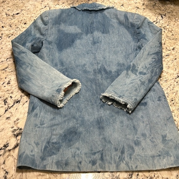 Bloomingdale’s Women’s Denim Blazer Jacket - Picture 13 of 13